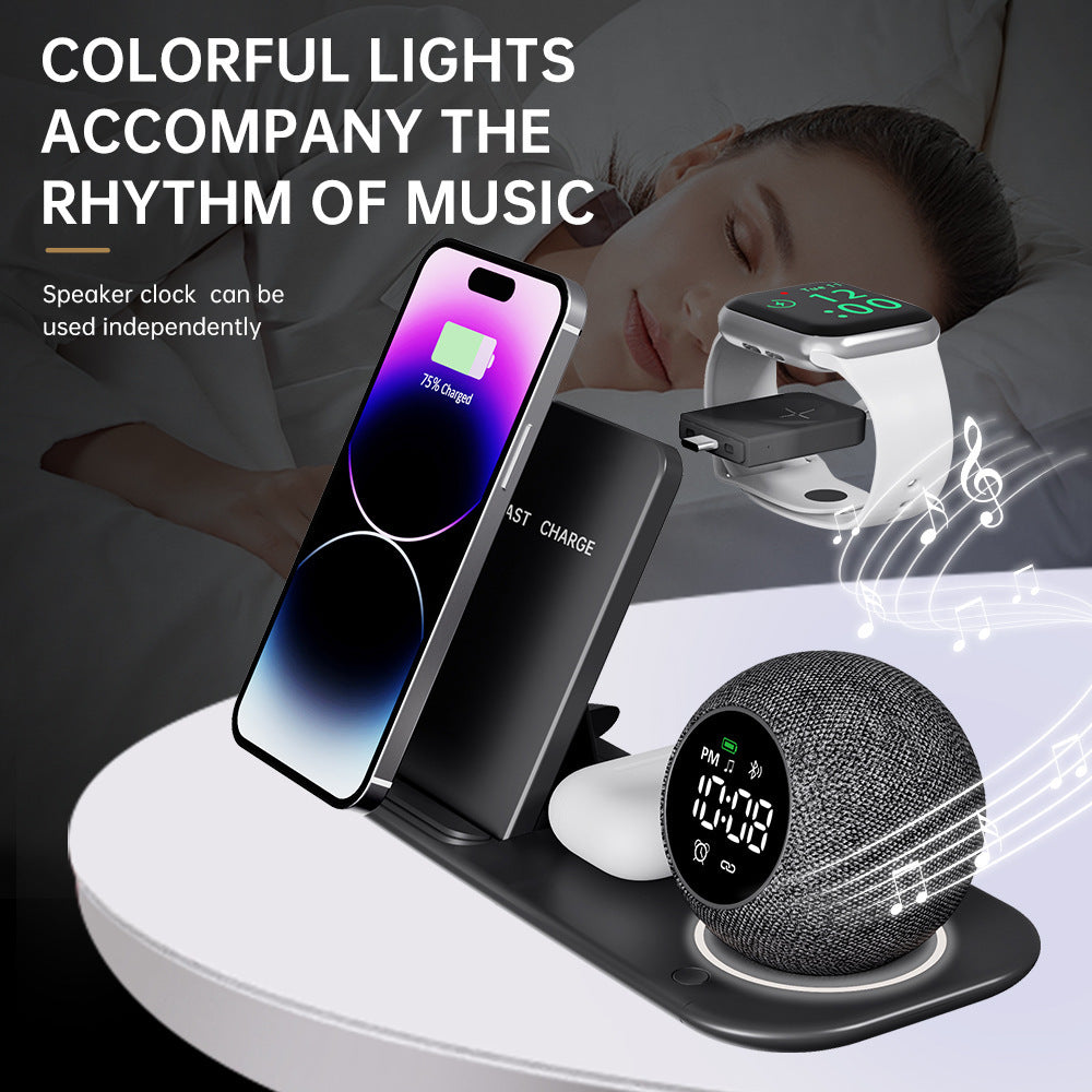 Multi Functional White Noise Ambient Light Alarm Clock Bluetooth Speaker Multi Functional White Noise Ambient Light Alarm Clock Bluetooth Speaker